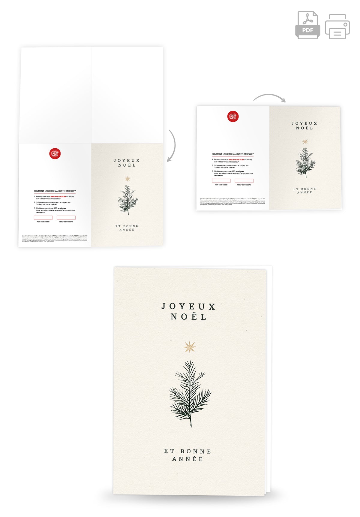 Joyeux Noël et bonne année - Branche et Étoile