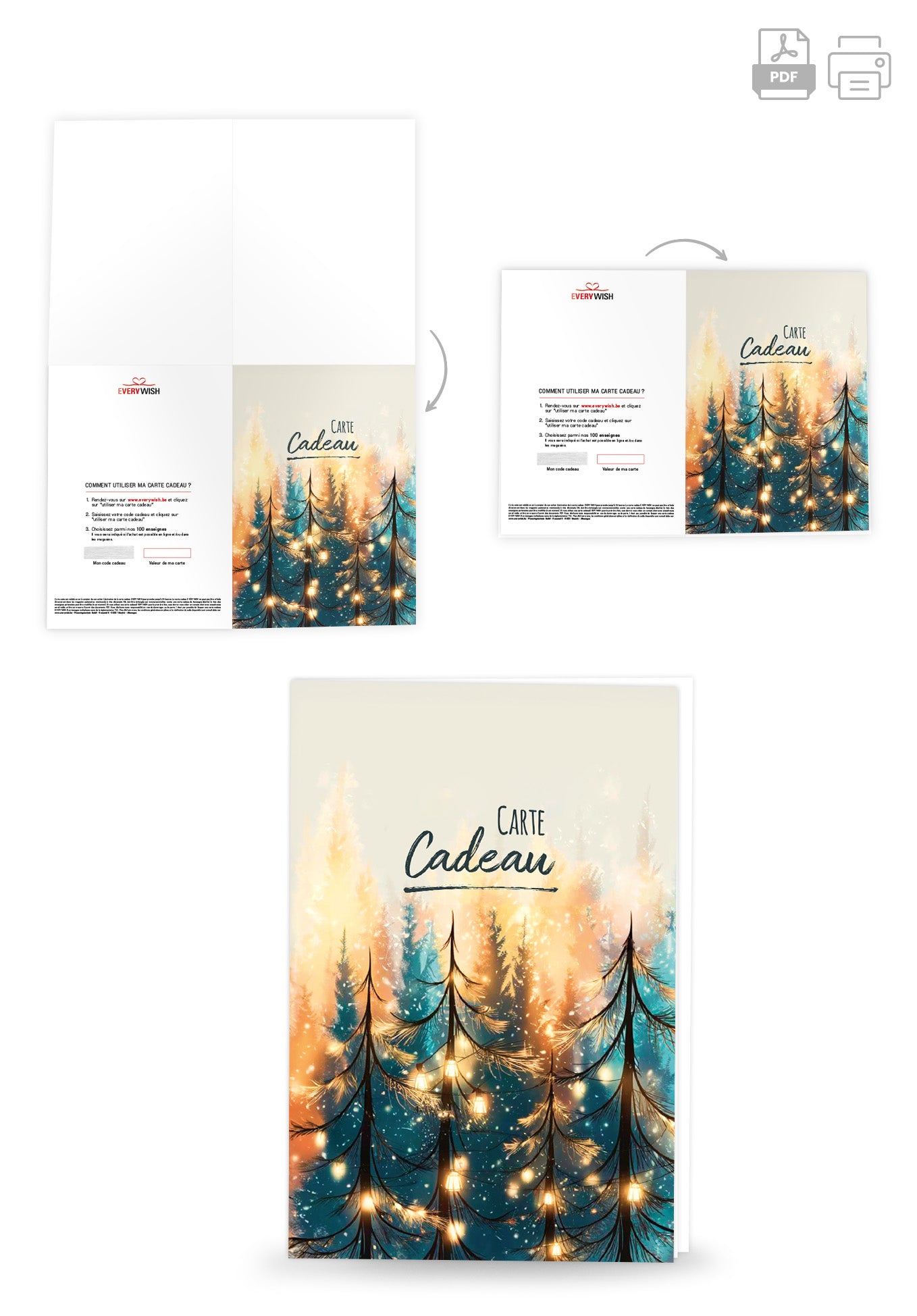 Carte Cadeau - Lumière Forêt