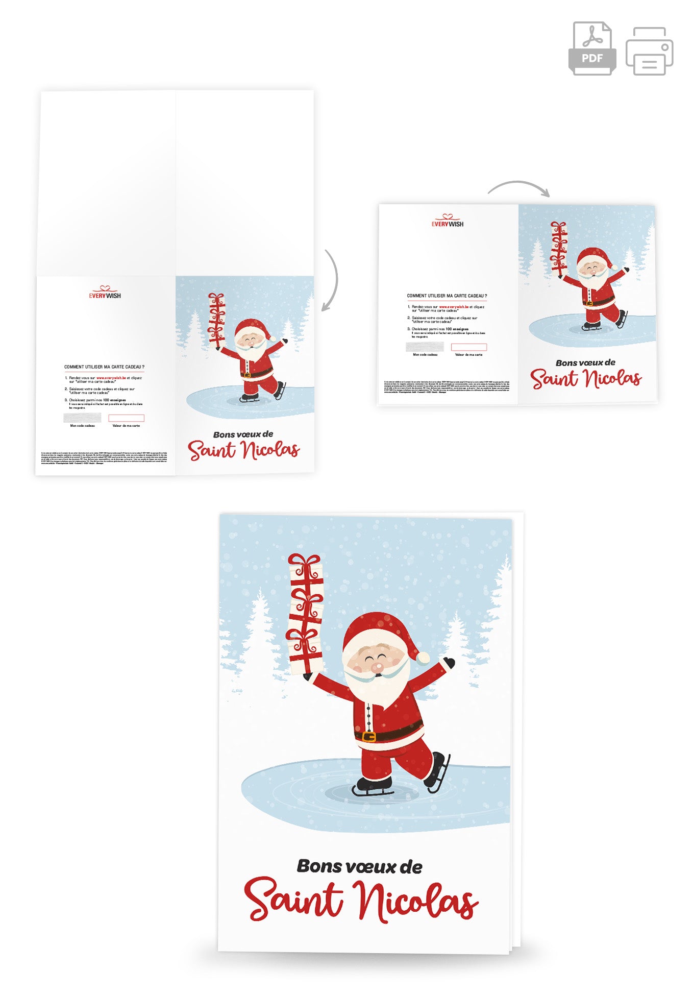 Bons voeux Saint Nicolas - Patinoire Saint-Nicolas