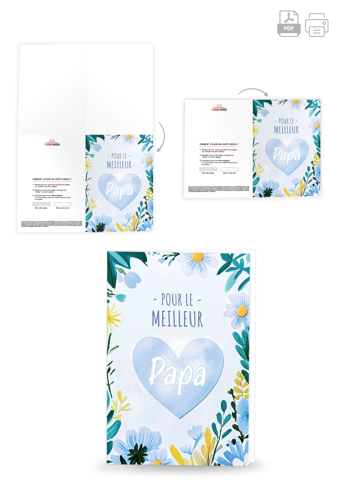Pour le meilleur Papa - Fleurs de cœur