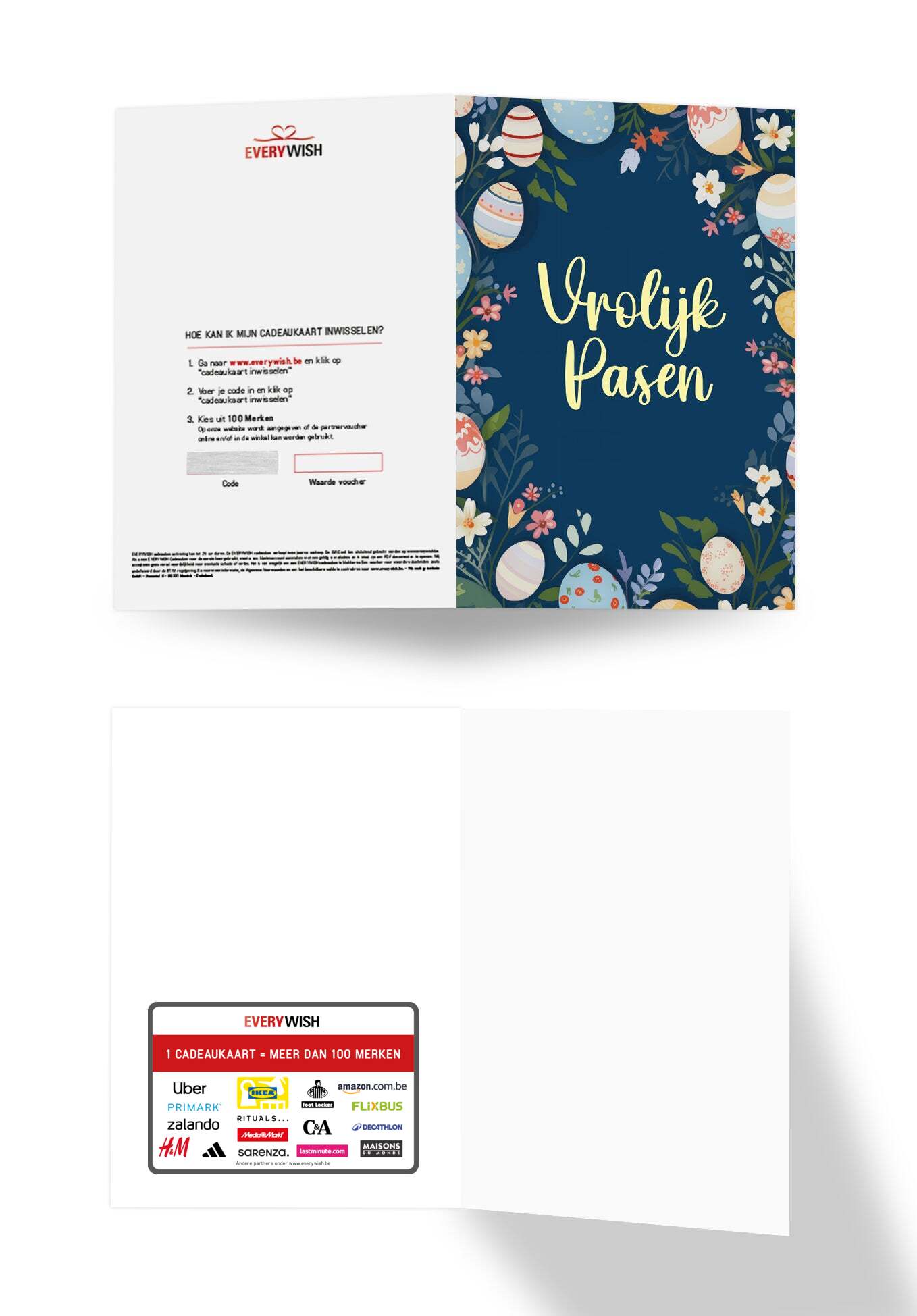 Vrolijk Pasen - Paaseieren Bloemen