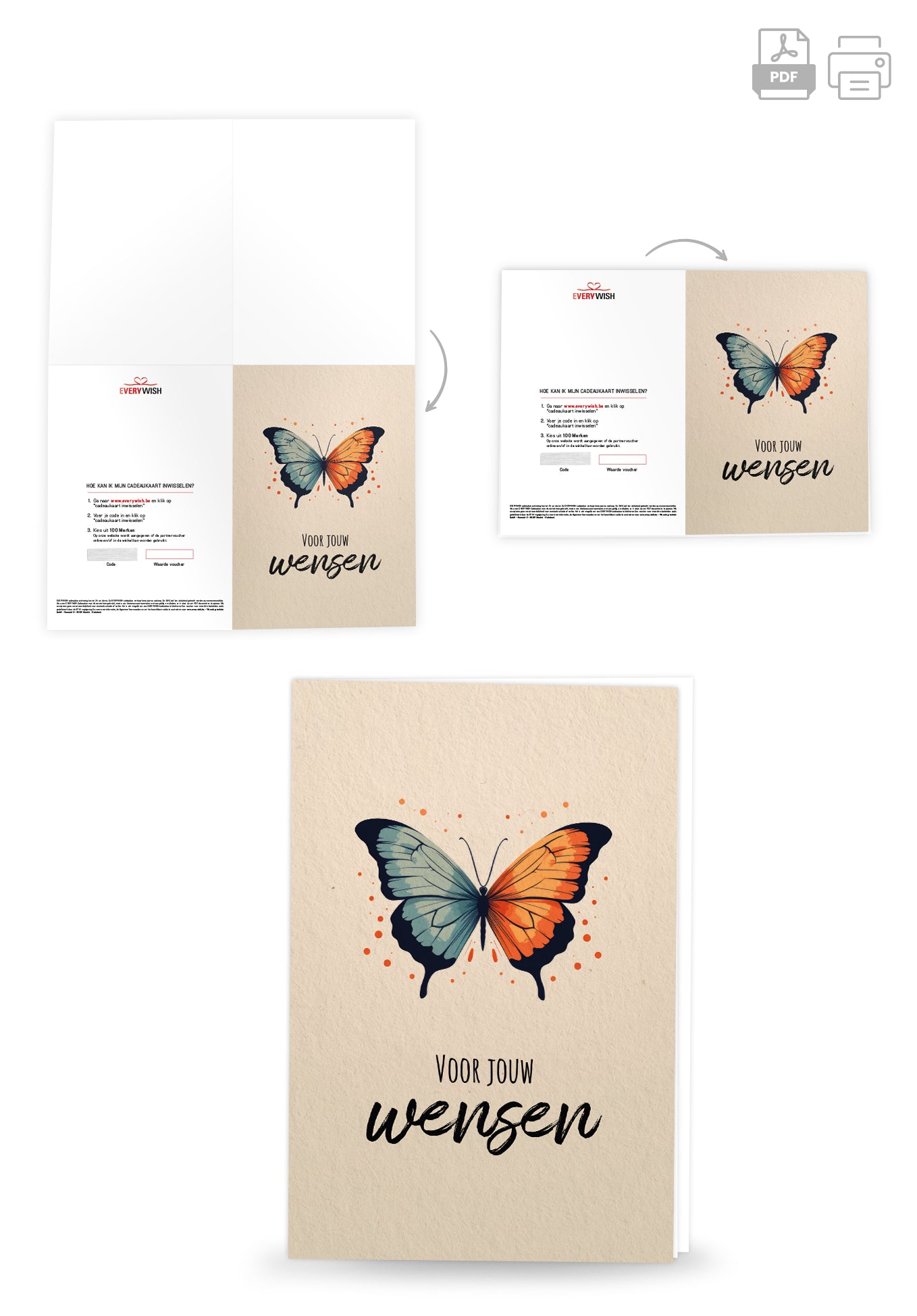 Voor jouw wensen - Vlinder