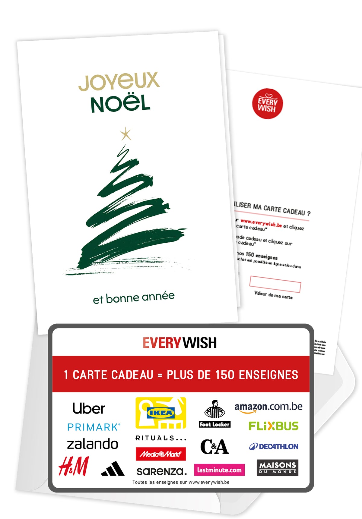 Joyeux Noël et bonne année - Sapin de Noël minimaliste