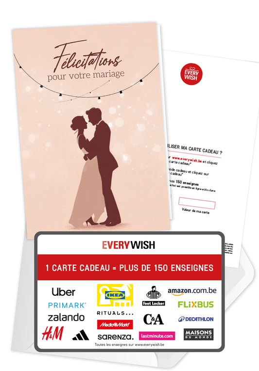 Felicitations pour votre mariage - Couple Dansant