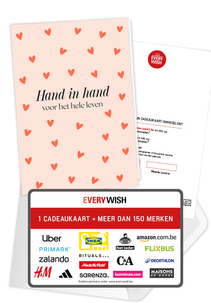 Hand in hand voor het hele leven - Hartjes