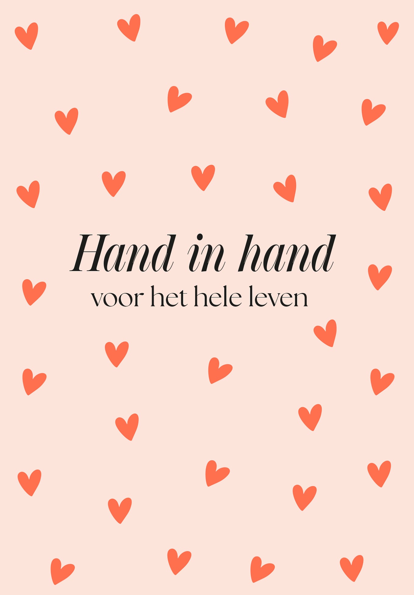 Hand in hand voor het hele leven - Hartjes
