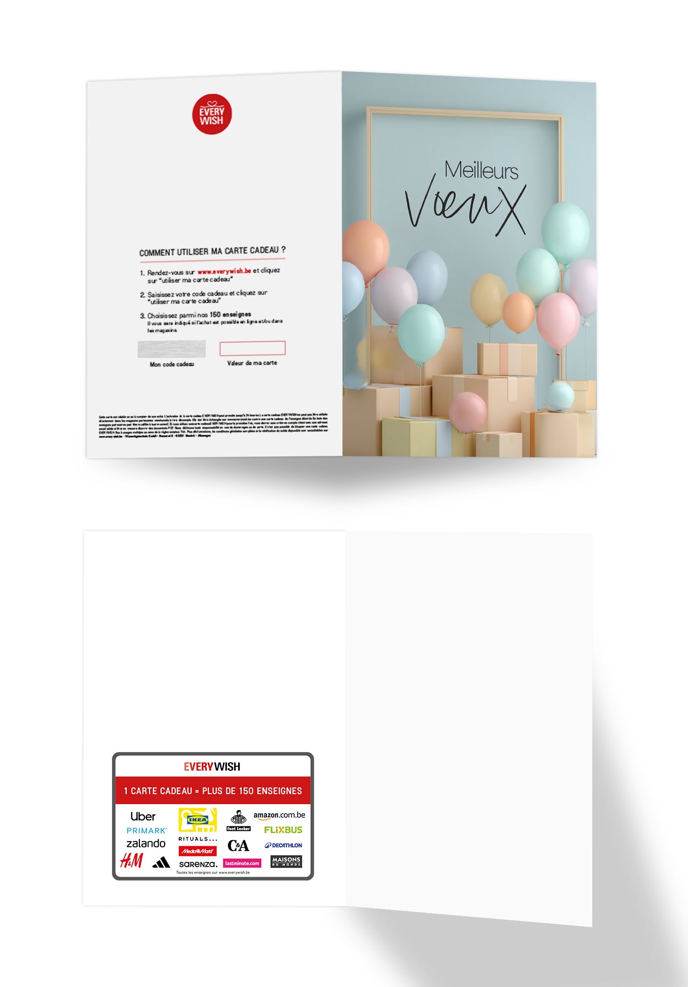 Meilleurs voux - Cartons et ballons