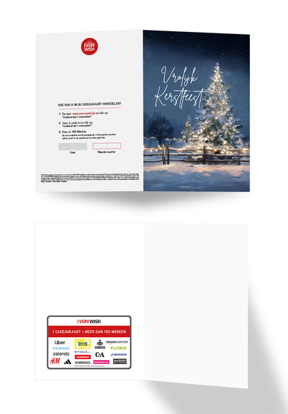 Vrolijk Kerstfeest - Den stralend blauw