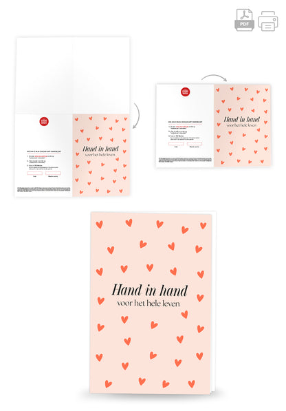Hand in hand voor het hele leven - Hartjes