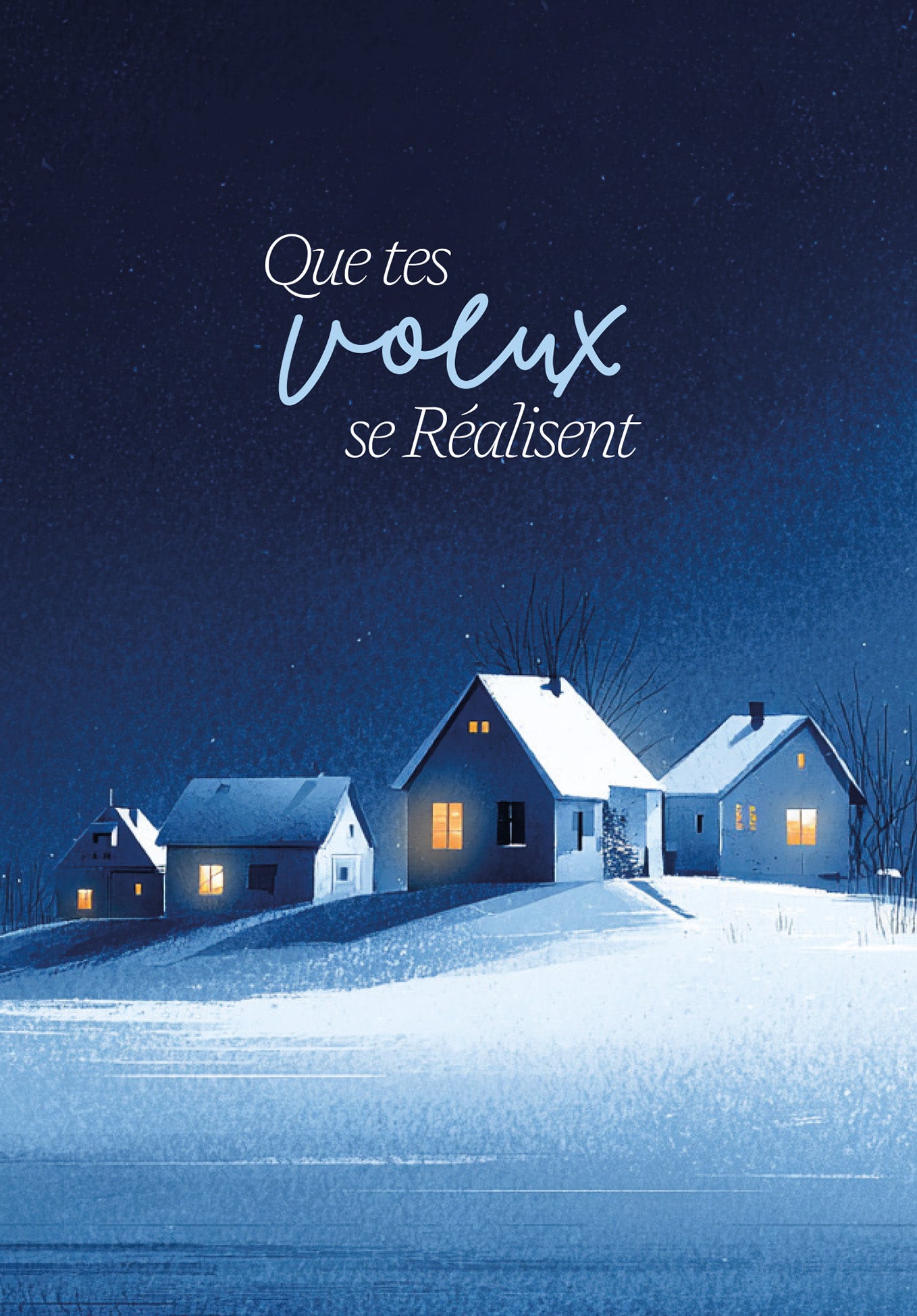 Que tes voeux - Ville d'hiver bleue