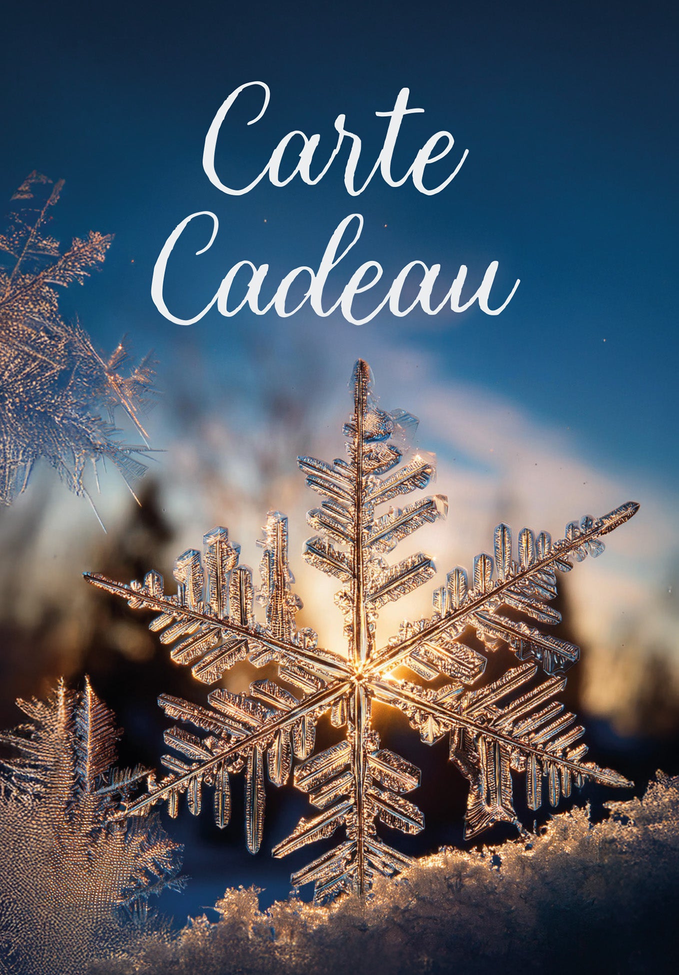Carte Cadeau - Flocon de neige