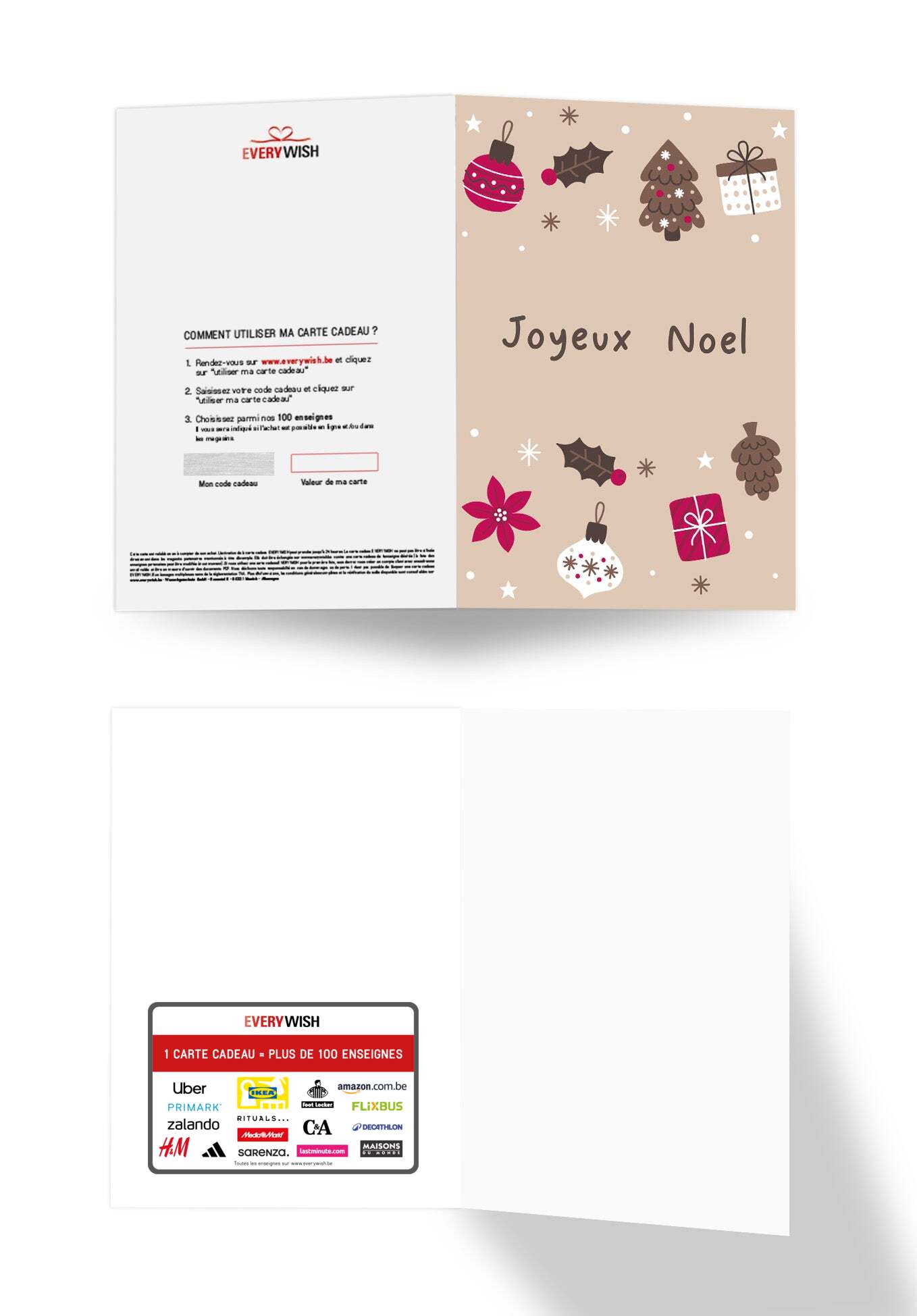 Joyeux Noël - Ornements Beige