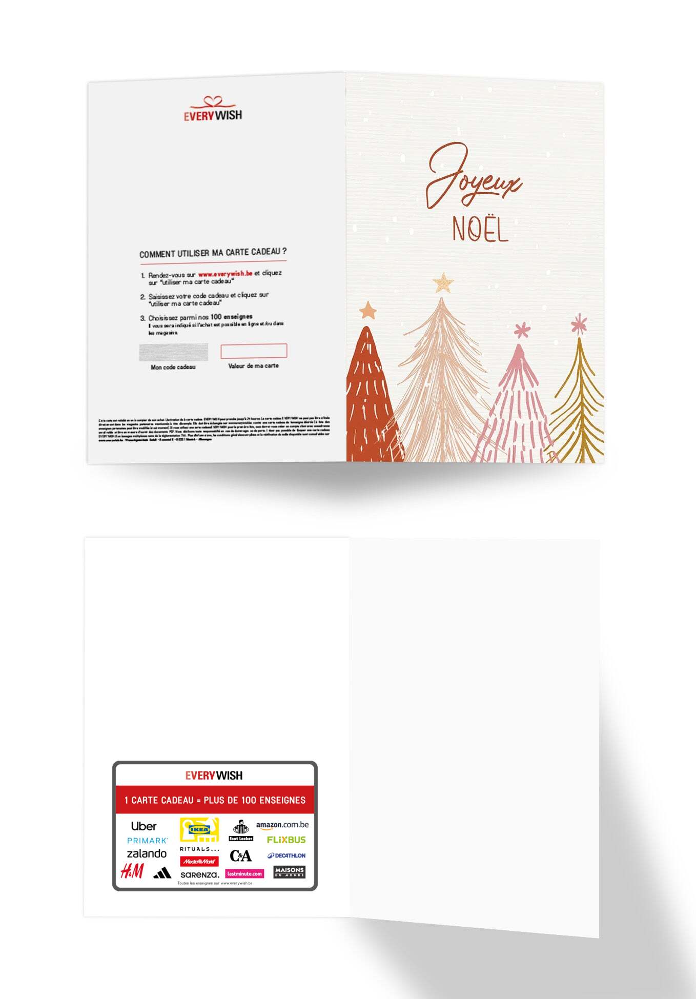 Joyeux Noël - Sapins Rouge