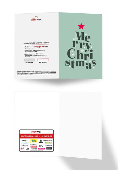 Merry Christmas - Lettres sapin