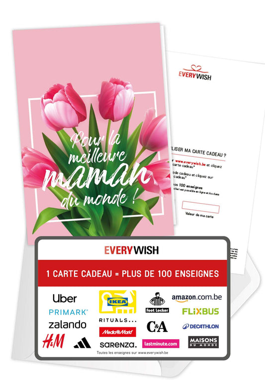 Pour la meilleure maman - Tulipes roses