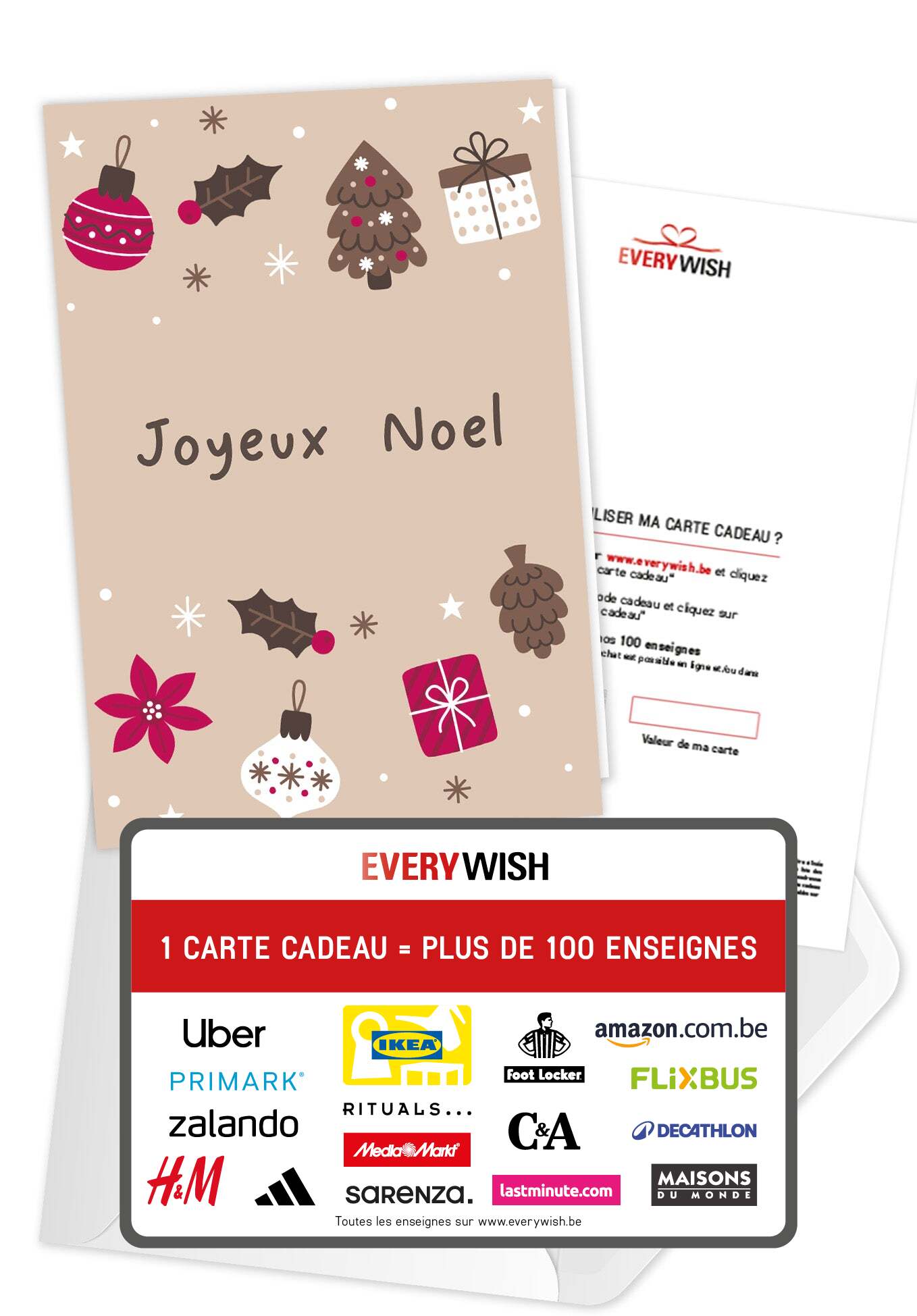 Joyeux Noël - Ornements Beige