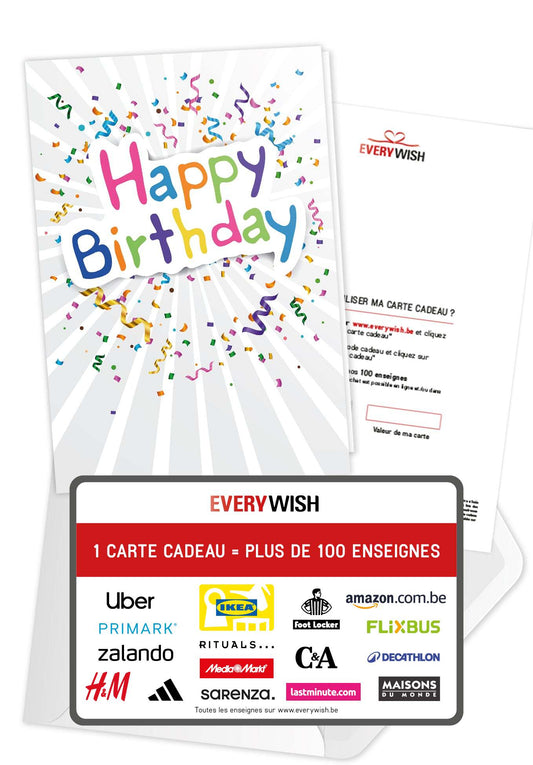 Happy Birthday - Confetti