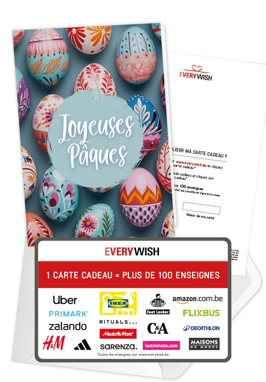 Joyeuses Pâques - Oeufs de Pâques colorés