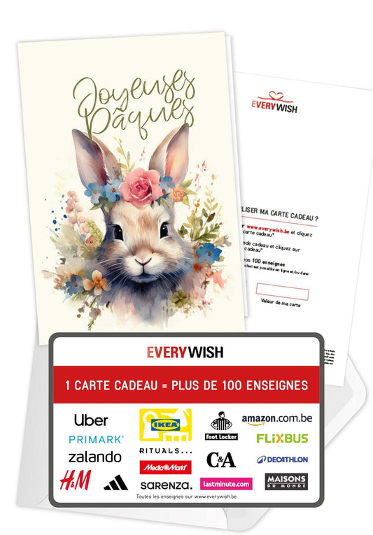 Joyeuses Pâques - Fleurs de lapin