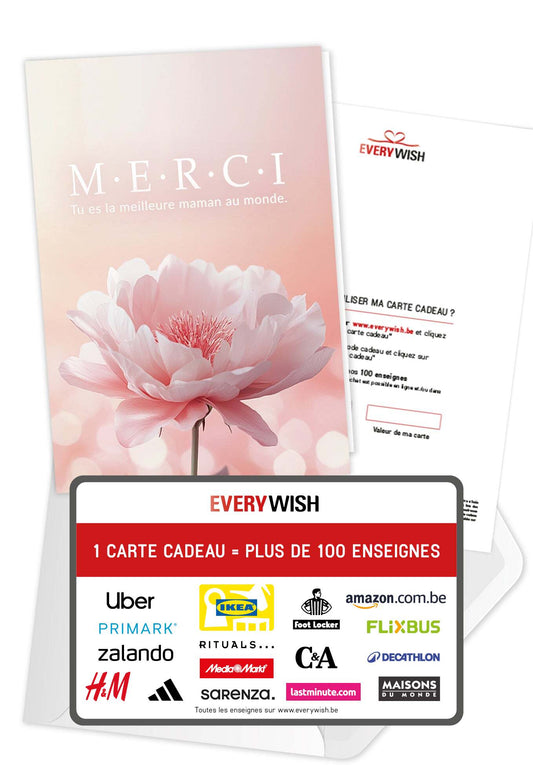 Merci Maman - Fleur Rosa