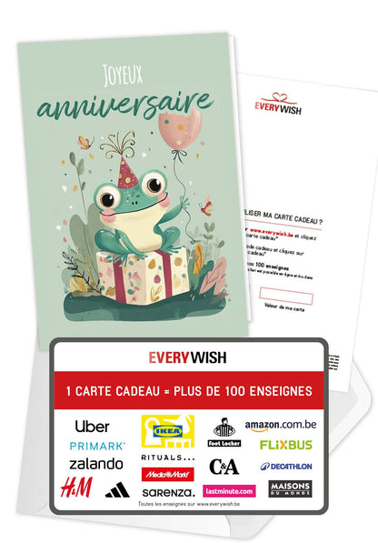 Joyeux anniversaire - Grenouille