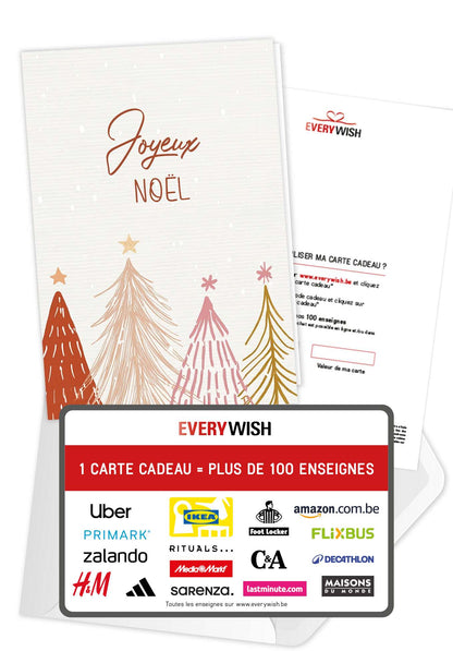 Joyeux Noël - Sapins Rouge