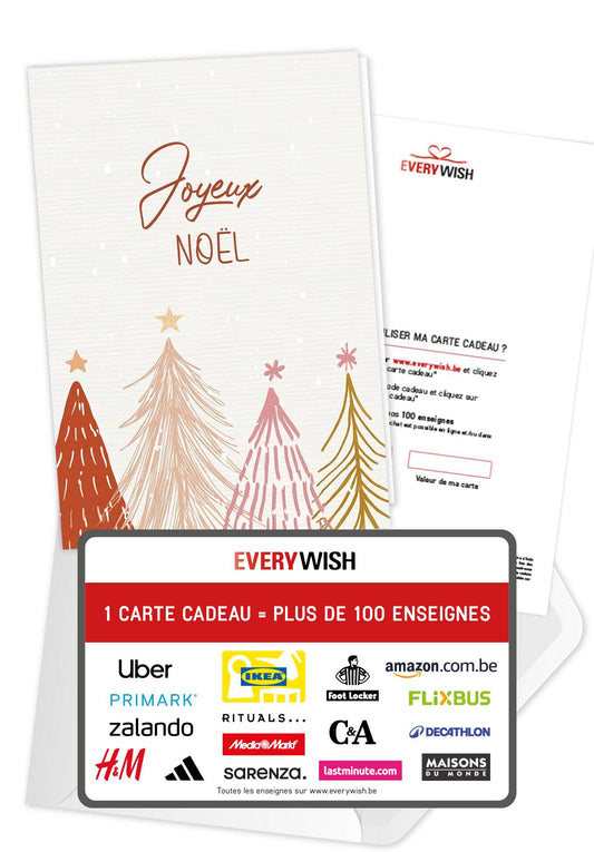 Joyeux Noël - Sapins Rouge