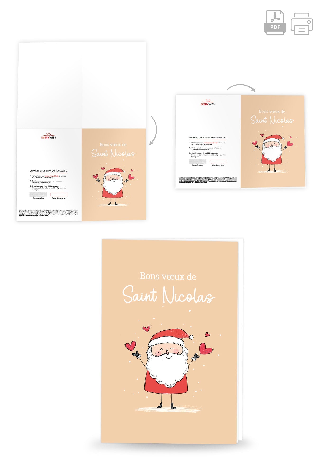 Bons voeux Saint Nicolas - Saint-Nicolas Cœurs PDF