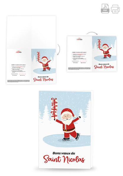 Bons voeux Saint Nicolas - Patinoire Saint-Nicolas