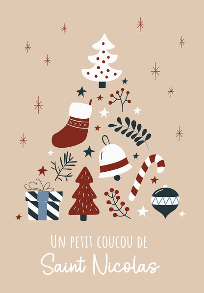 Coucou de Saint Nicolas - Doodle Beige
