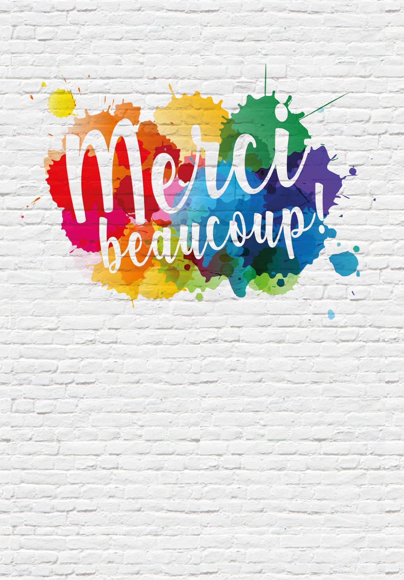 Merci beaucoup varié - Taches colorées