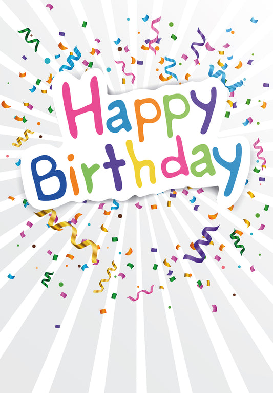 Happy Birthday - Confetti