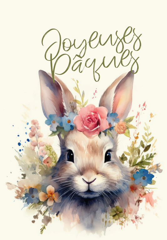 Joyeuses Pâques - Fleurs de lapin
