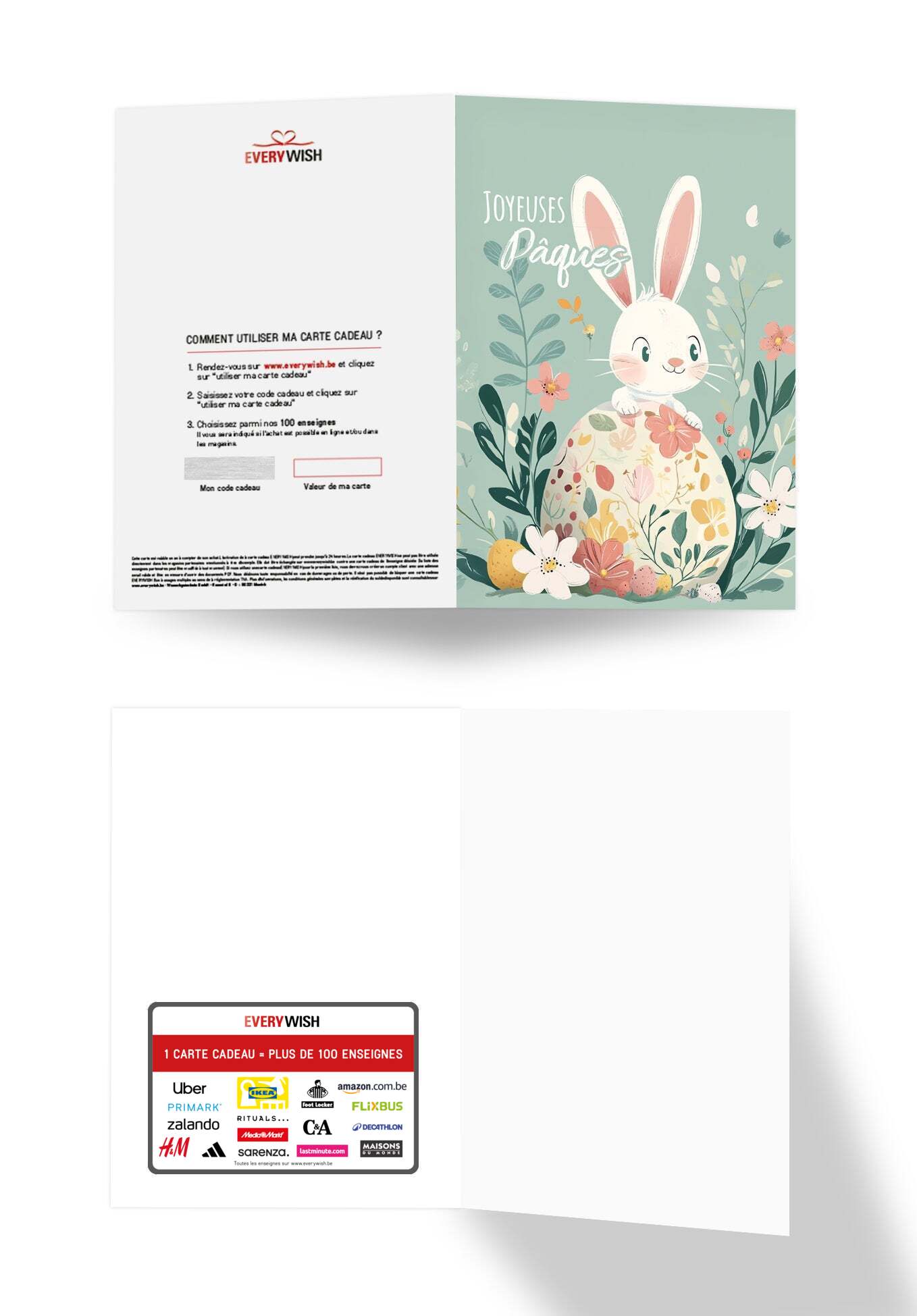 Joyeuses Pâques - Lapin Turquoise