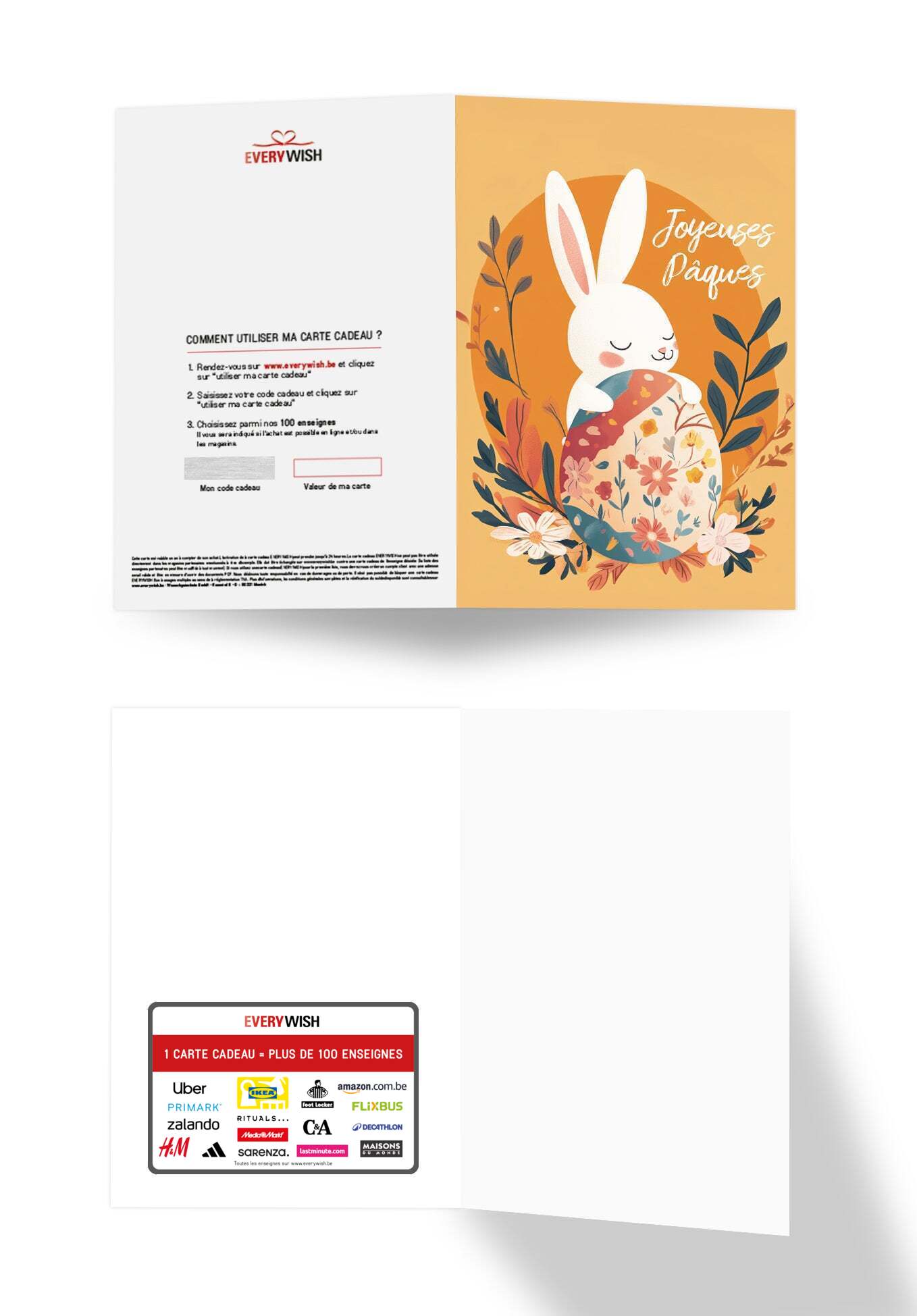 Joyeuses Pâques - Lapin Orange