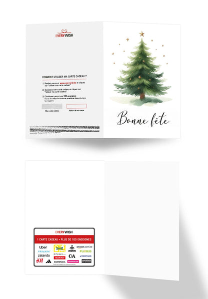 Bonne fête - Arbre de Noël Étoiles