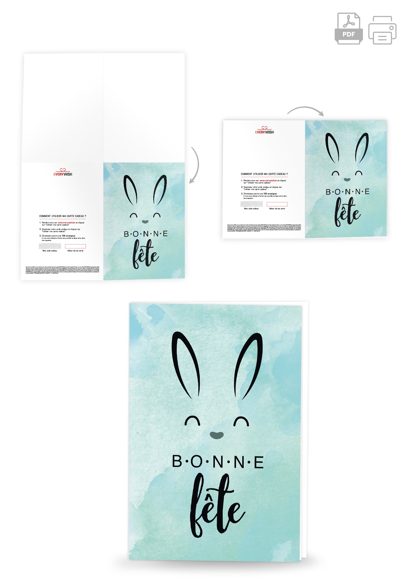 Bonne Fête - Oreilles de lapin