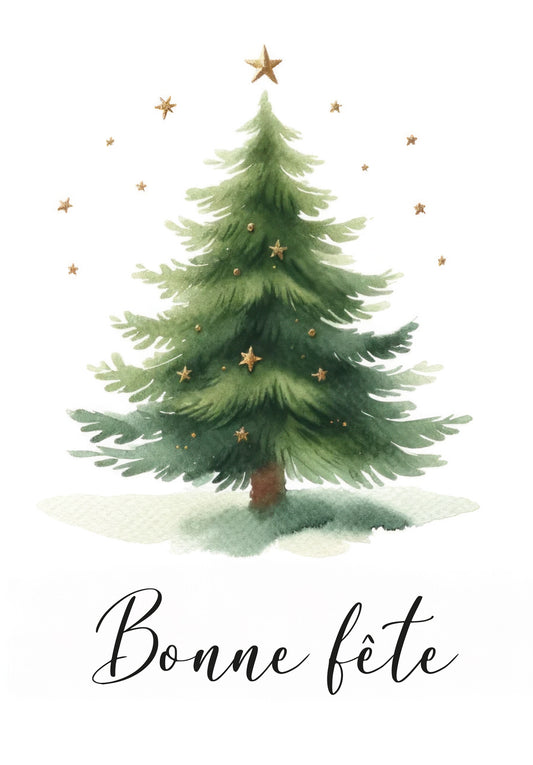 Bonne fête - Arbre de Noël Étoiles
