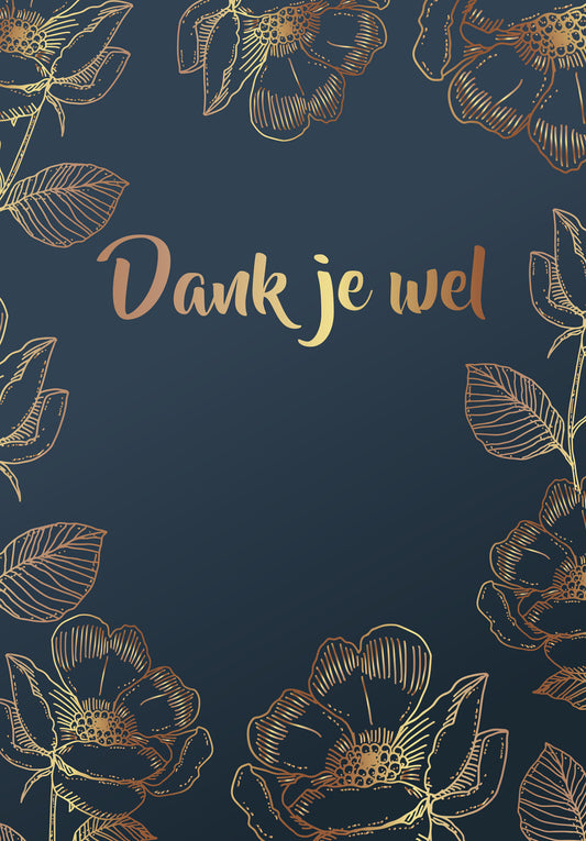 Dank je wel - Blauw Goud