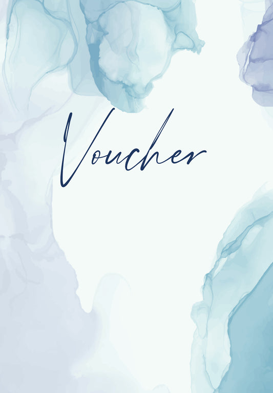 Voucher - Aquarel Blauw