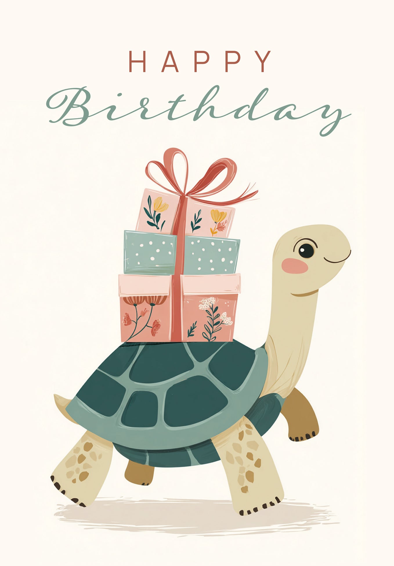 Happy Birthday - Schildpad