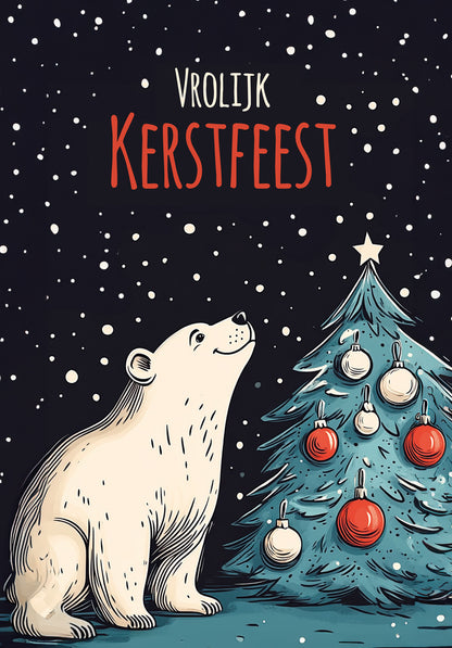 Vrolijk Kerstfeest - Ijsbeer