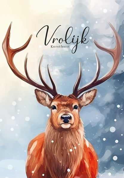 Vrolijk Kerstfeest - Hert (Valeur du bon)