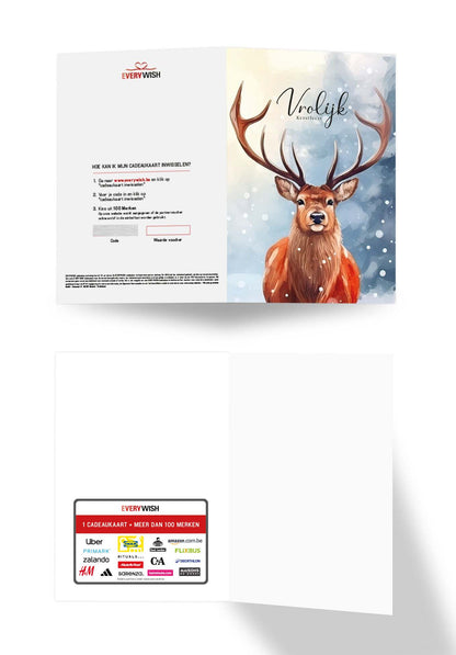 Vrolijk Kerstfeest - Hert (Valeur du bon)