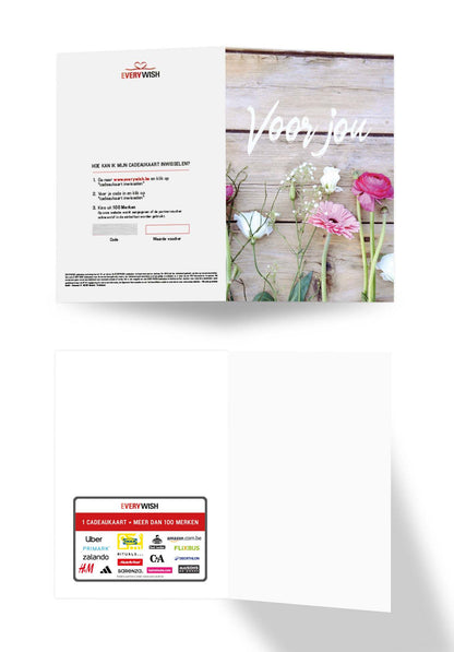 Voor jou - Bloemen (Valeur du bon)
