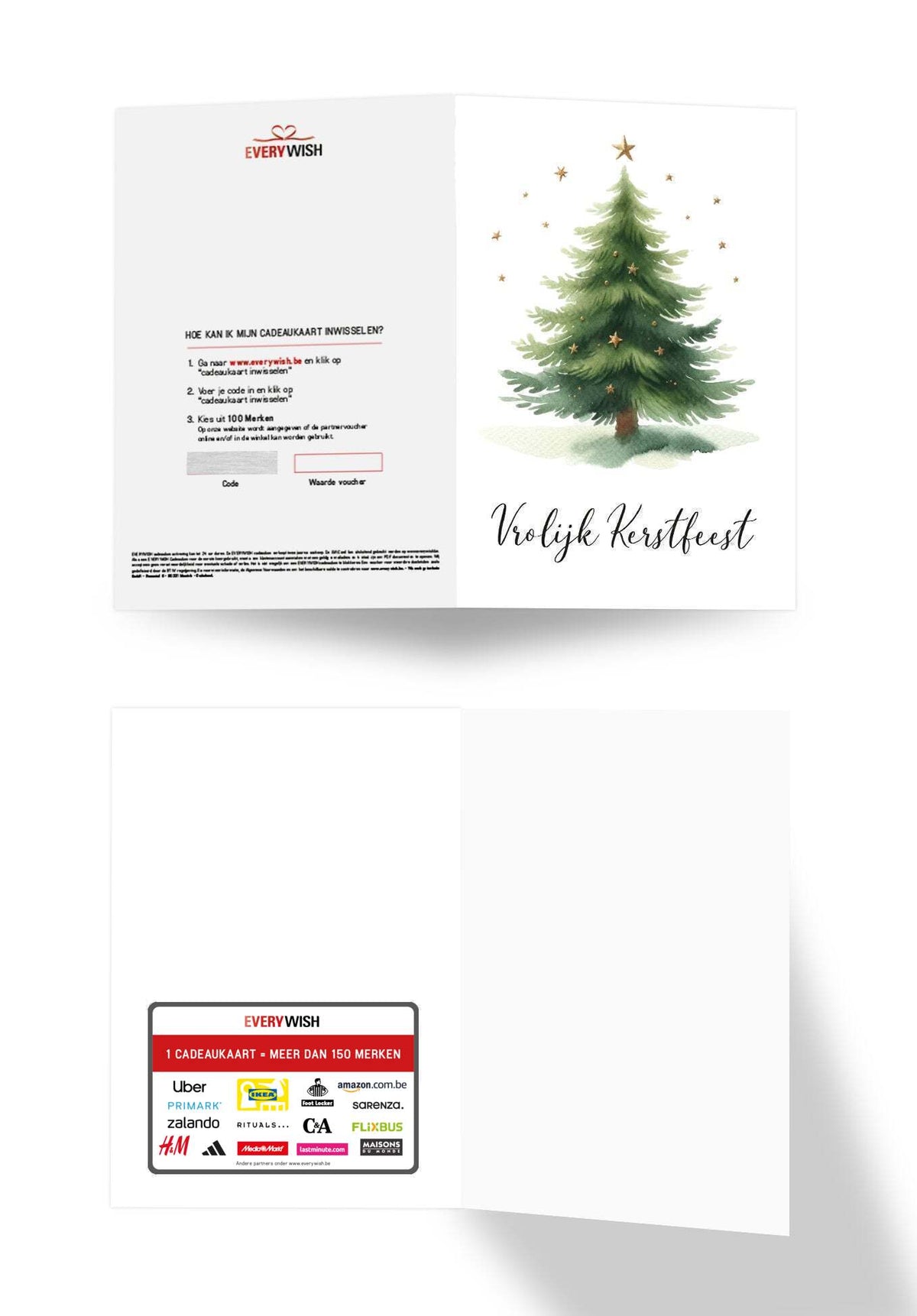Vrolijk Kerstfeest - Kerstboom Sterren PDF