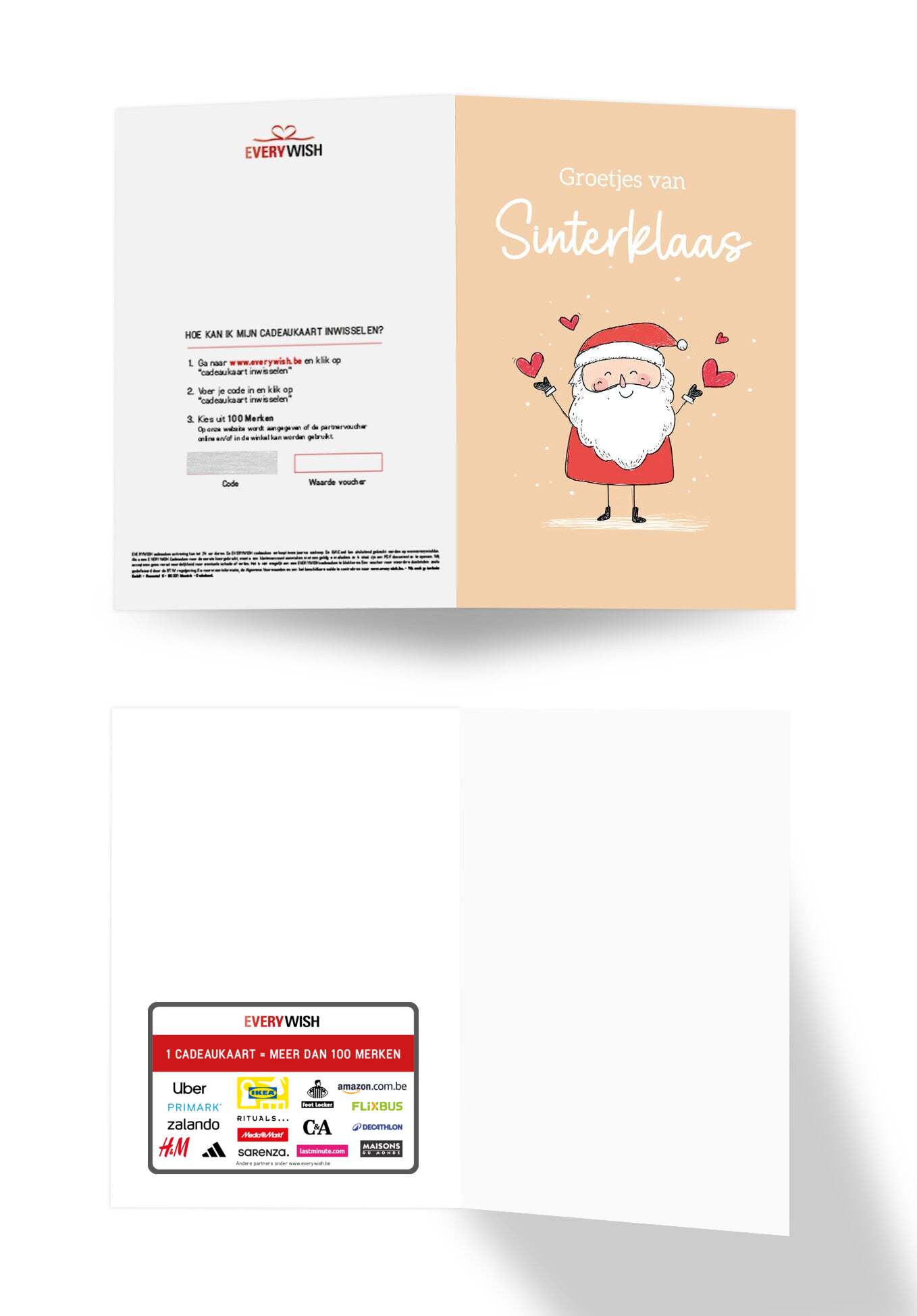 Groetjes van Sinterklaas - Sinterklaas Hartjes