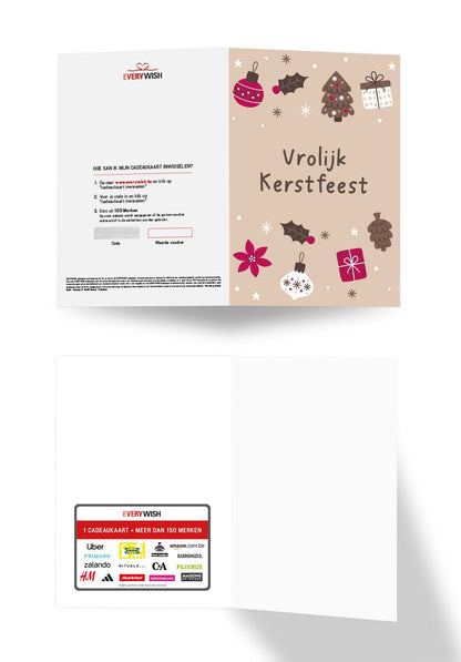 Vrolijk Kerstfeest - Ornamenten Beige PDF