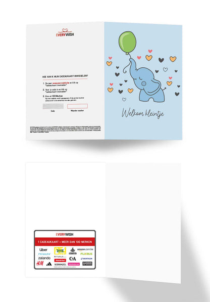 Welkom kleintje - Olifant (Valeur du bon)