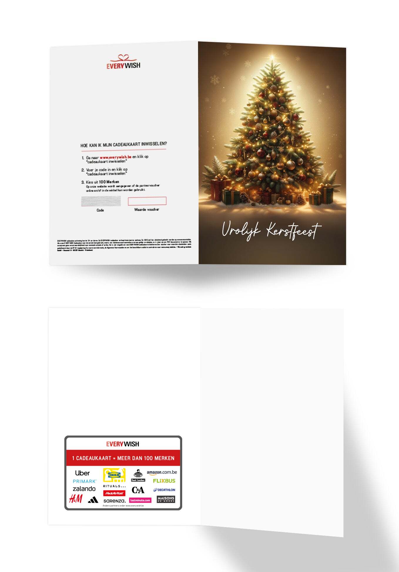 Vrolijk Kerstfeest - Kerstboom (Valeur du bon)